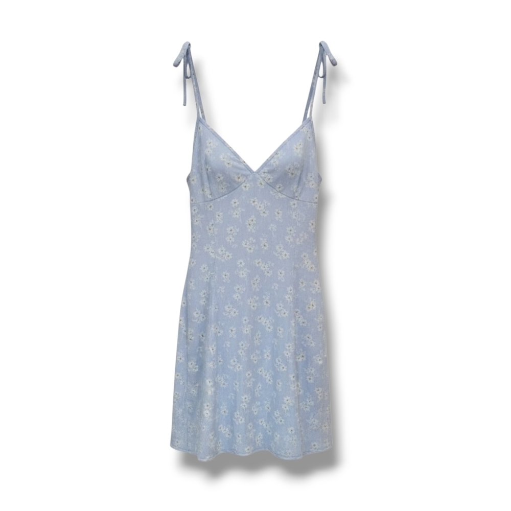 SHEIN VCAY Floral Knot Detail Slit Hem Cami Dress- large